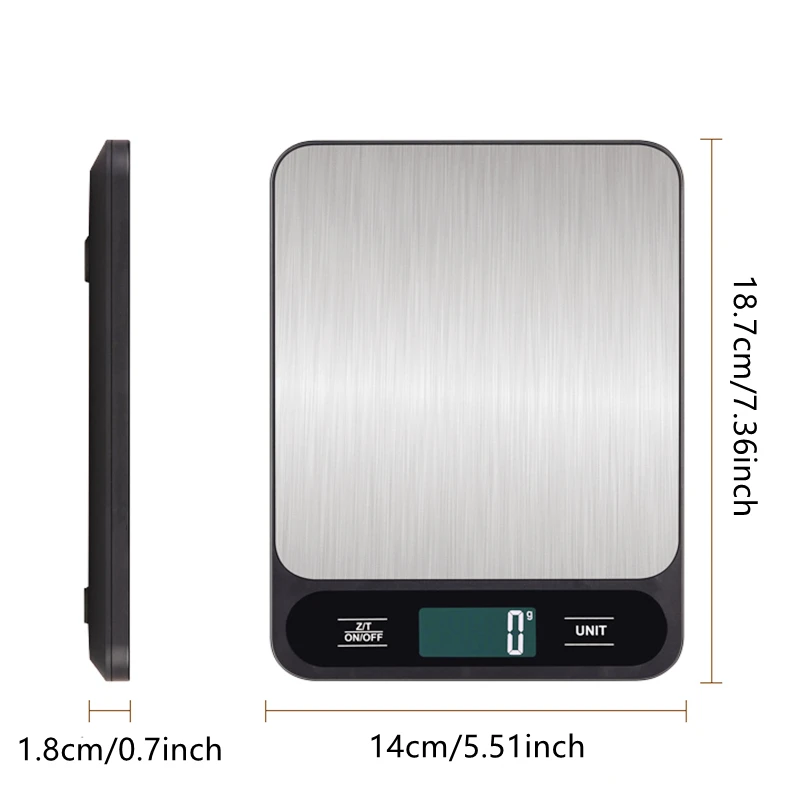 10kg Digital Kitchen Scale Baking Gram Weight Scales LCD Digital Display Electronic Table Scale Personal Healthy Diet Food Scale