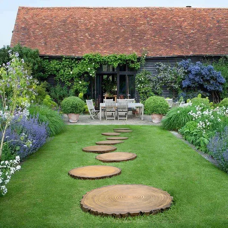 Outdoor courtyard lawn stepping villa garden stepping  corridor floor tile paving Tingbu stone yard stepping