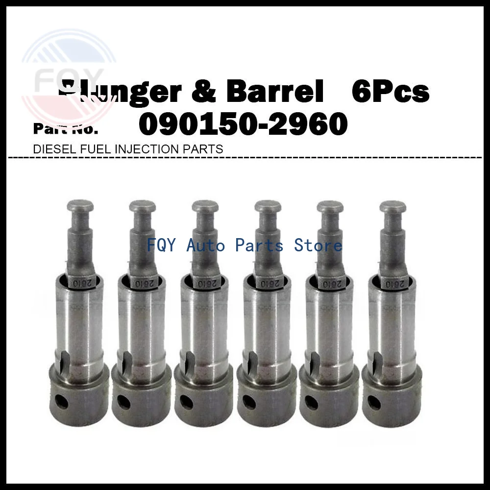 

6X Высококачественный плунжер и гильза насоса для HINO 500 H06CT H07CT, номер детали 2610 090150-2610