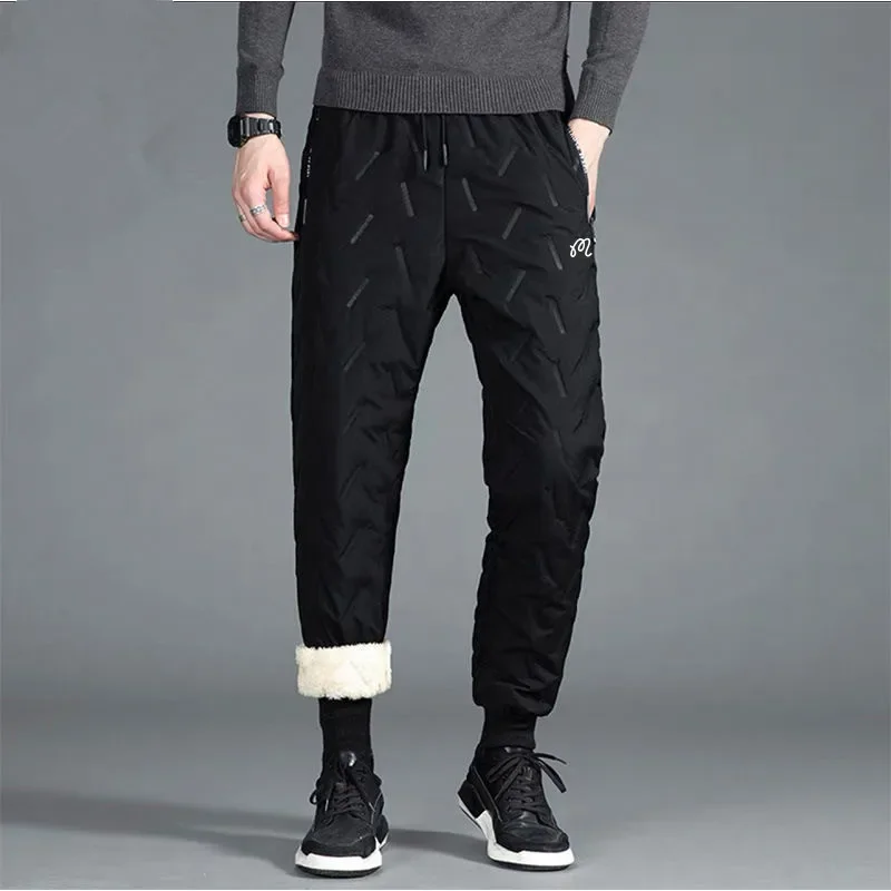 Winter Keep Warm Golf Pants Men's Luxury Brand Golf Wear Men Golf Clothing Casual New Pants High Quality Fleece Cotton Trousers