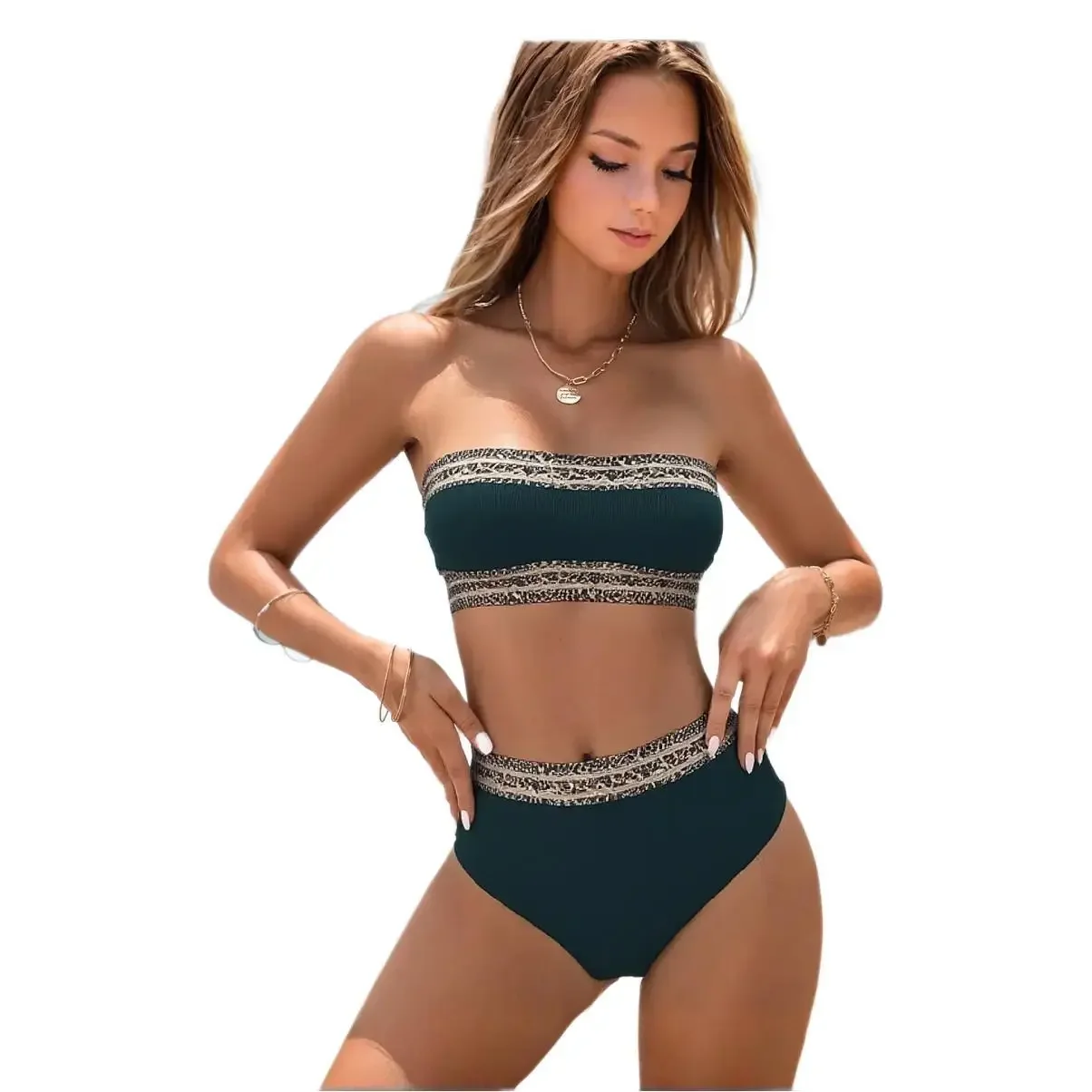 새로운 섹시한 솔리드 컬러 슬림 피트 숙녀 비키니 세트 별도 디자인 여성 수영복 세련되고 세련된 비치웨어