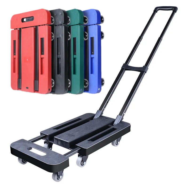 Foldable Heavy-Duty Hand Truck with 500lbs Capacity for Home and Garden Moving Portable Luggage Cart with Collapsible Design