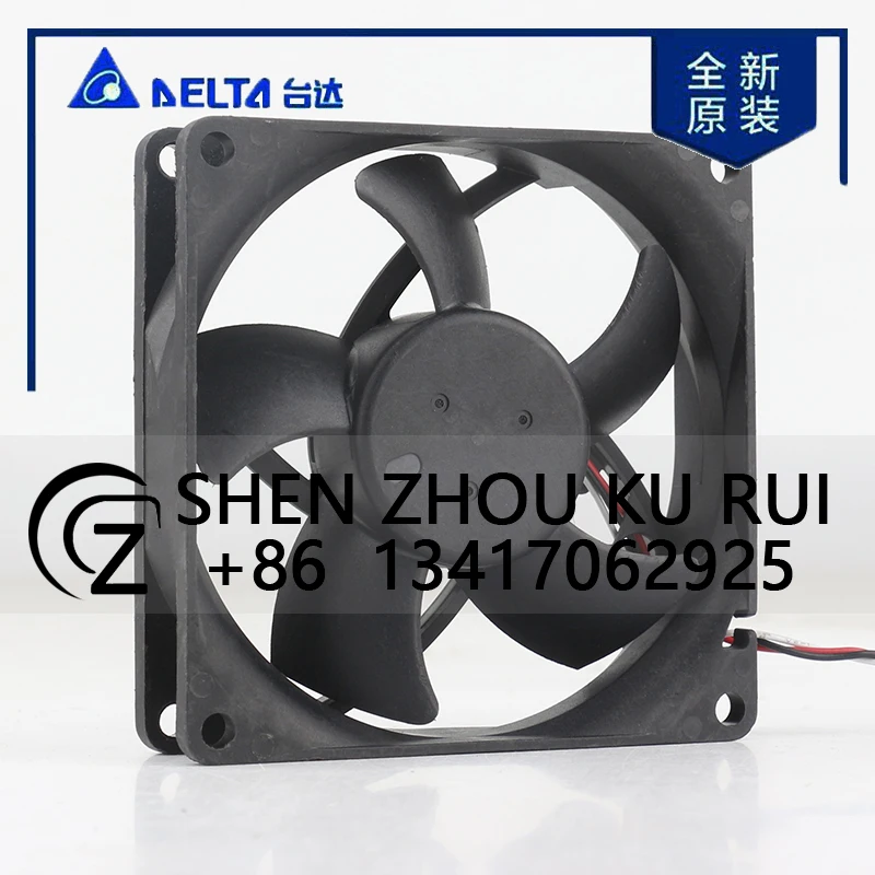 دلتا 5 فولت 12 فولت 48 فولت DC24V 0.21A التيار المتناوب EC 8025 80X80X25 مللي متر 8 سنتيمتر هيكل العاكس حجم الهواء الكبير التحكم الصناعي AUB0824VH Coolingfan #4
