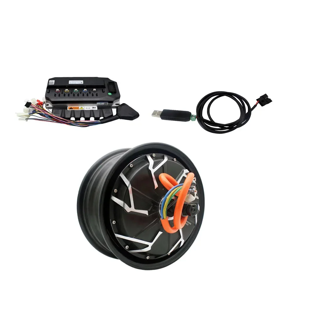 DKYS MOTOR The speed of 12-inch 30H1500W hub motor with DK72300S controller can reach 80km/h