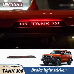 LINNUNU For Great Wall GWM TANK 300 2025 2026 Car Sticker Of High Mounted Stop Lamp High Brake Lights Auto Stickers Accessories
