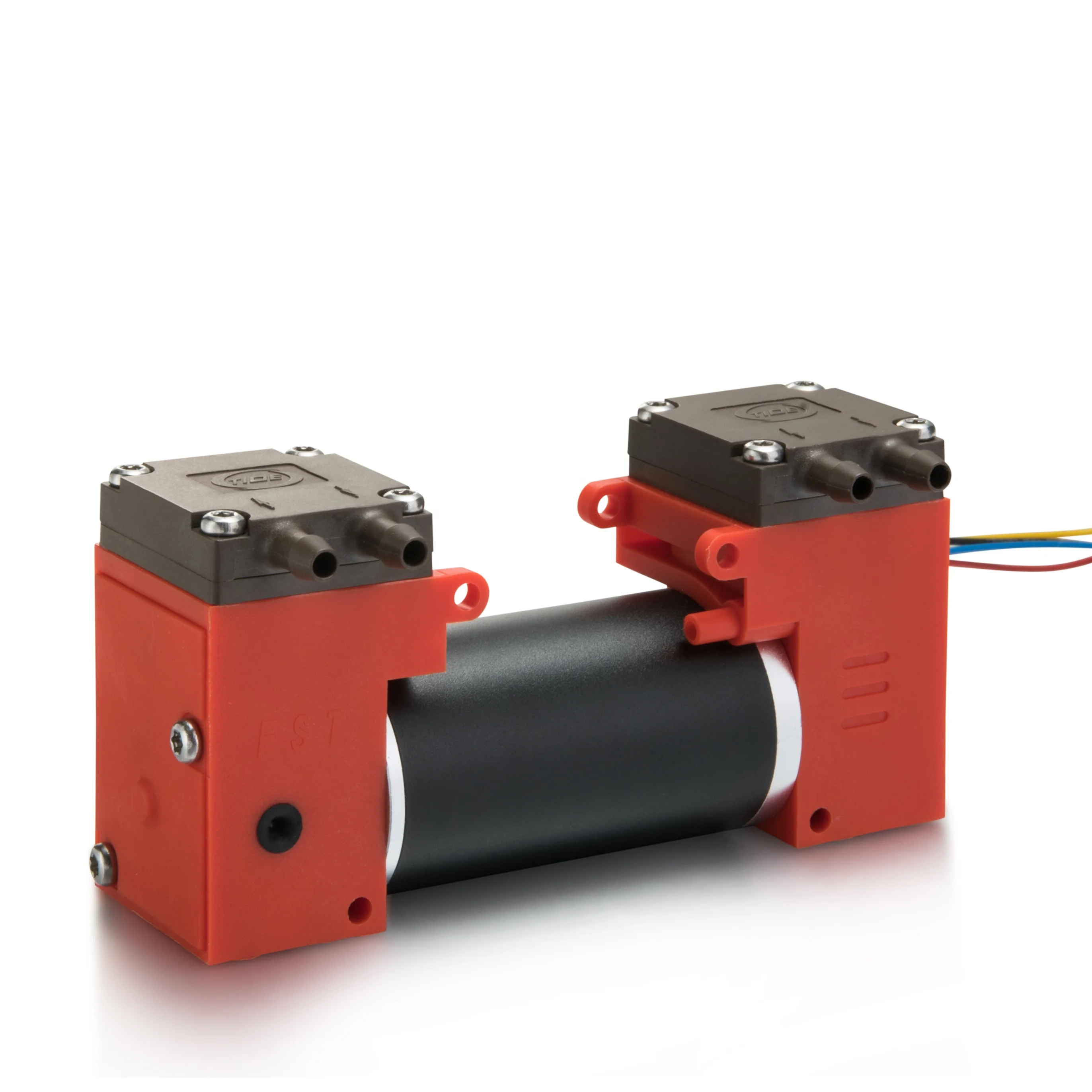 Fluidsmart High Pressure 4bar Electric Swing Piston Small Compressor Double Head Piston Lab Gas Sampling Mini Air Pump