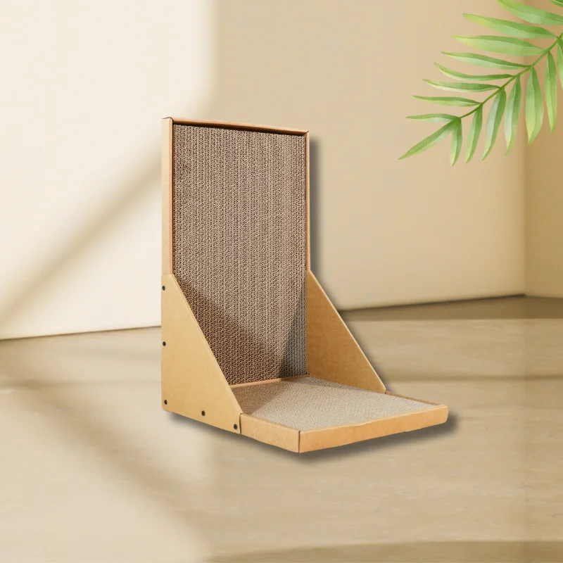 Vertical cat scratching post detail