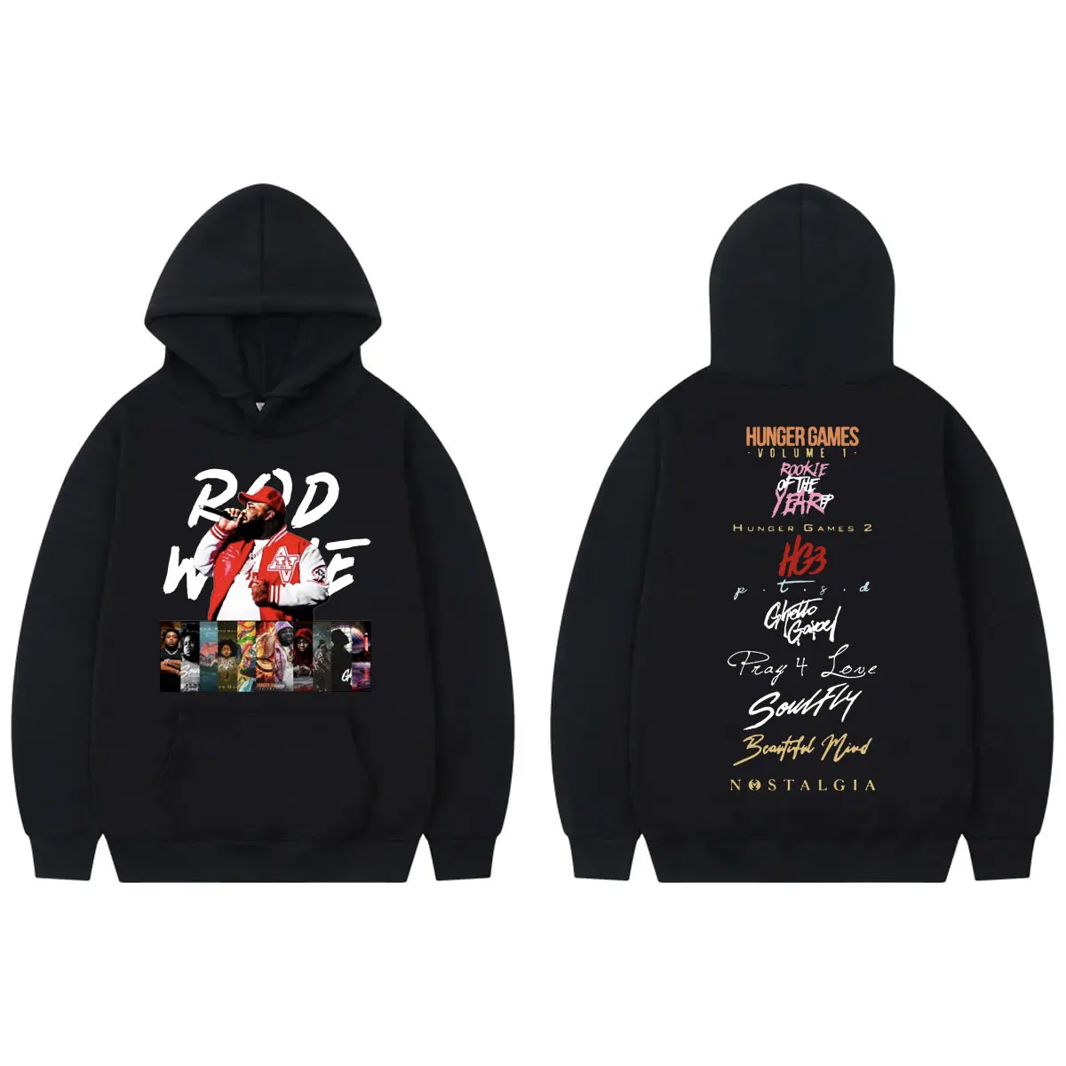 

Rapper Rod Wave Album Graphic Hoodie Men's Women's Fashion Hip Hop Hooded Sweatshirt Harajuku Y2k Oversized Pullovers Streetwear