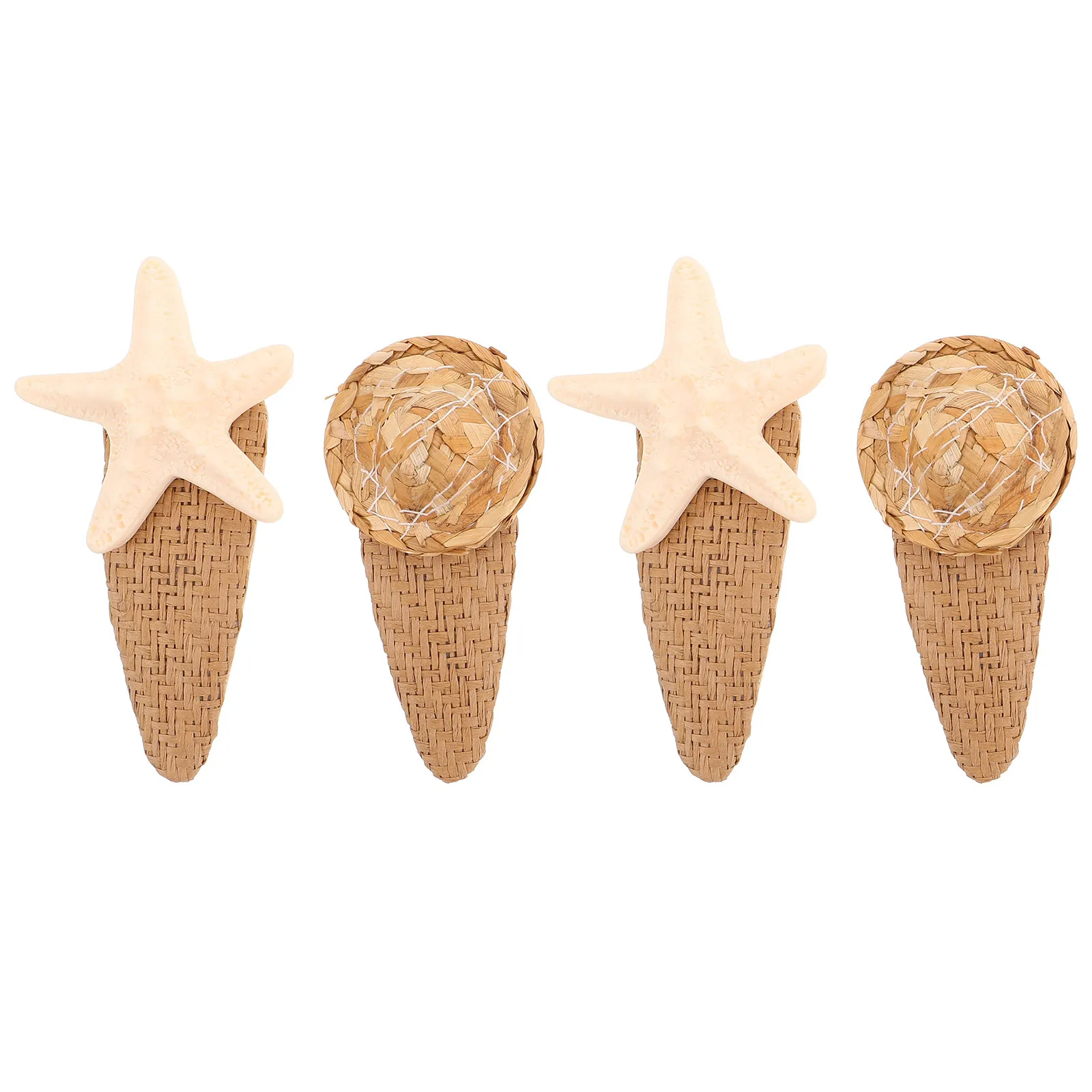 

4Pcs Seashell Hair Clips Mermaid Theme Beach Wedding Hair Accessories Women Girls Lightweight Oceanic Style Summer Vacation Set