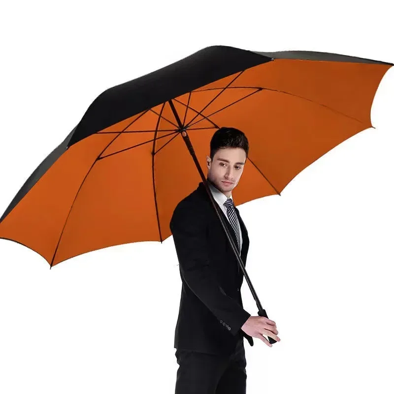 185CM bardzo duża Parasol dwuwarstwowy długi uchwyt UV Parasol wiatroszczelny silny mężczyzna Golf wędkarstwo na zewnątrz Parasol plażowy prezenty