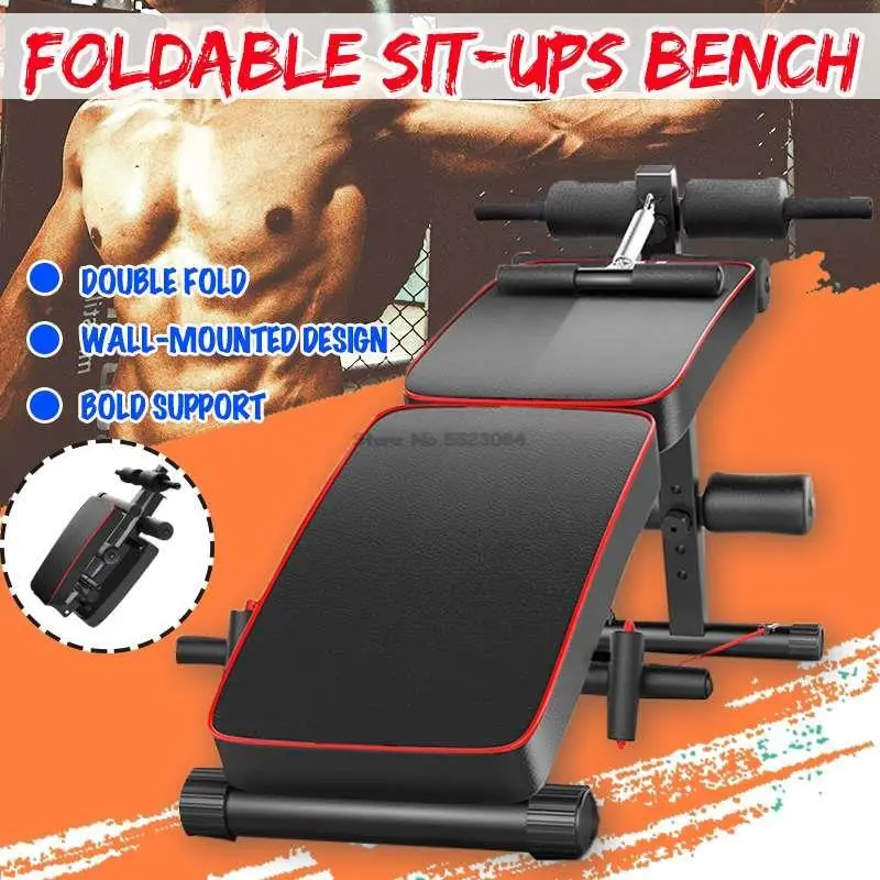 

Household Adjustable Foldable Weight Benches Press Chair Bench Gym For Abdominal Support Dumbbells for Workout Fitness