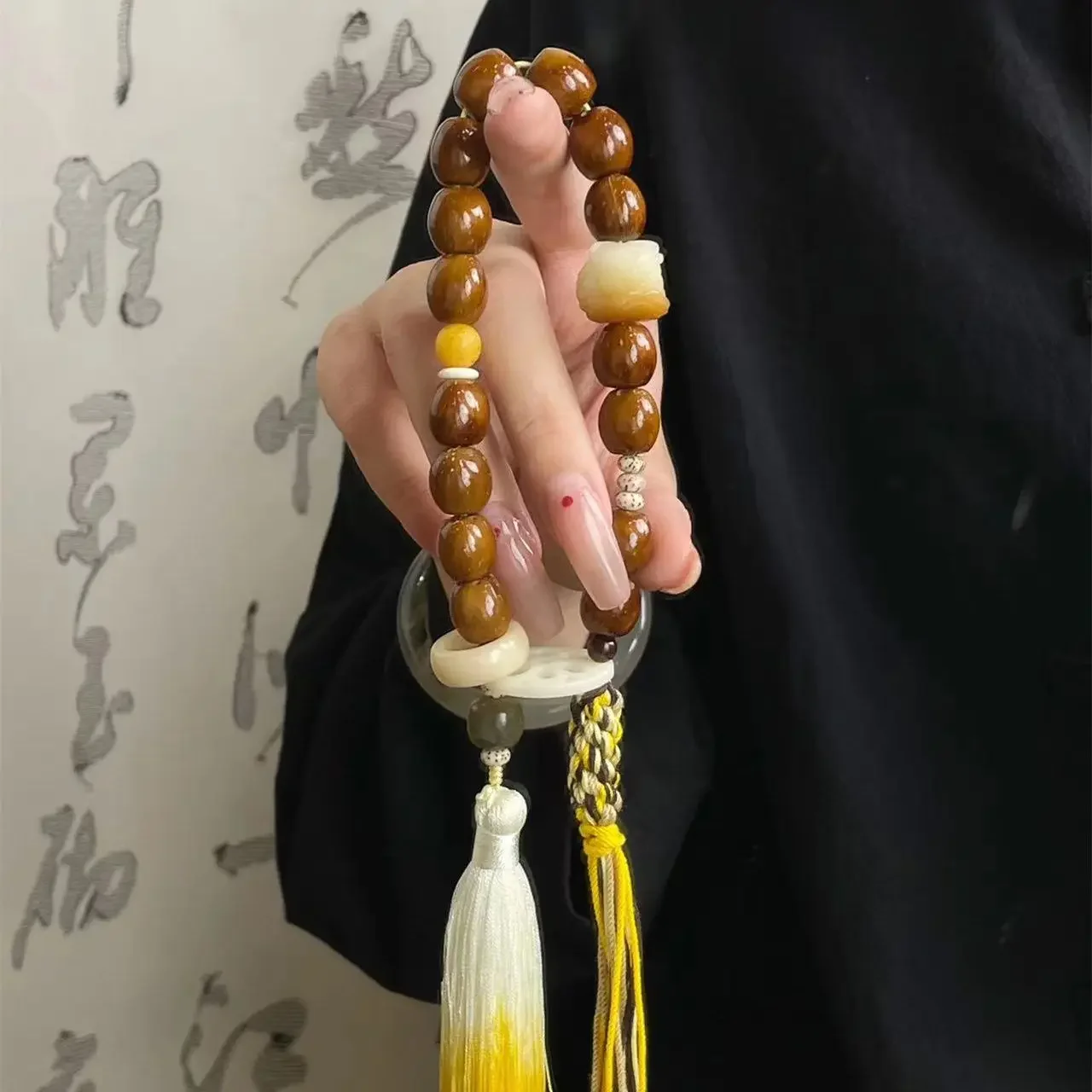 

Mencheese Zi Jin Shu Jujube Beads Xingshi Lotus Root Bracelet National Style Fortune Cultural Artifact Prayer Beads Bracelet