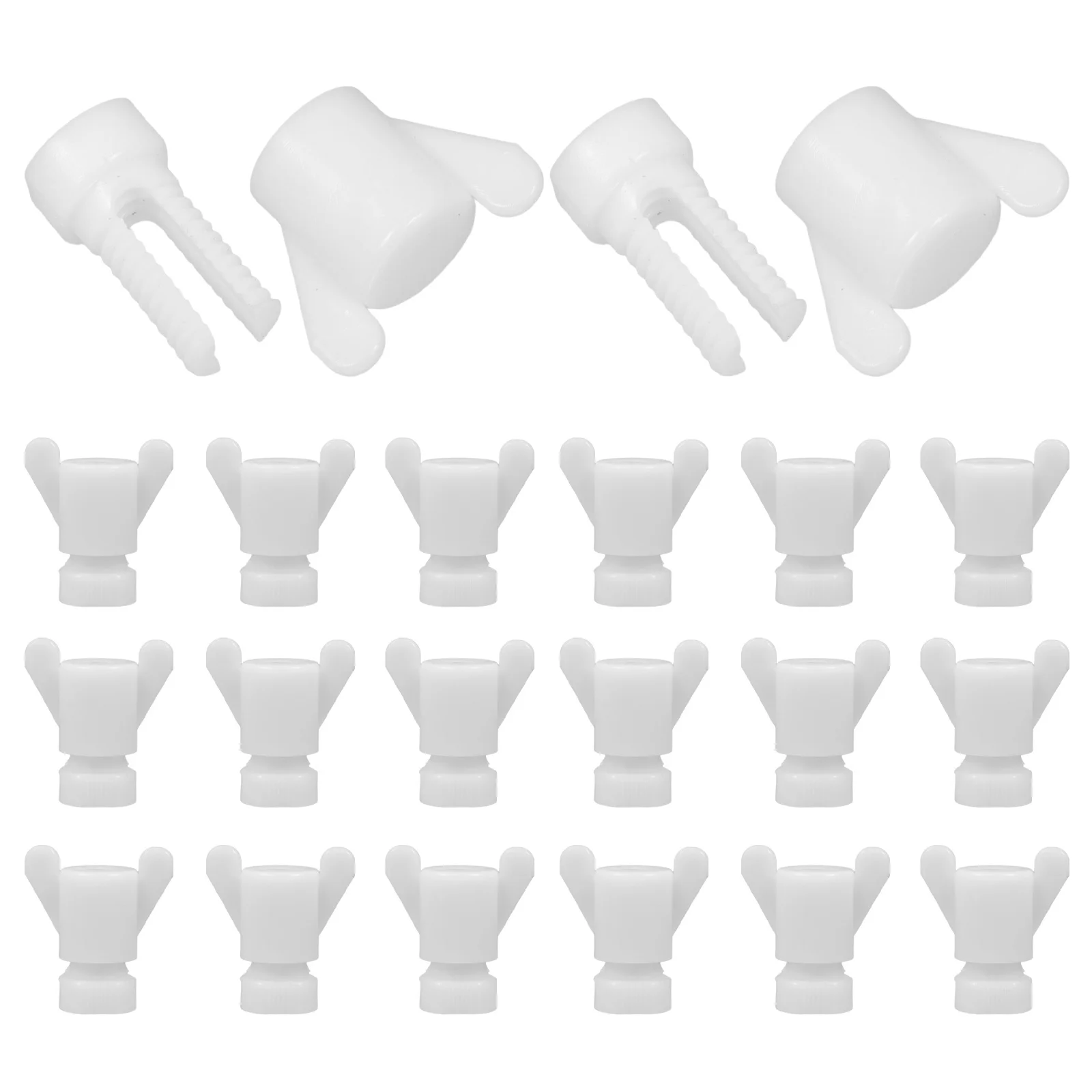 

30Pcs Thickened Water Line Screw Nuts for Secure Greenhouse Window Poultry Farm Fixing Bolts and Nuts Repair Hardware Set