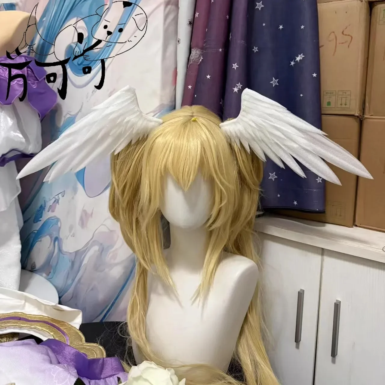 

Tsukiyomi Utau Wing Headwear Prop Shugo Chara Cosplay Props Lolita Angel Wings Decoration Role Playing Activity