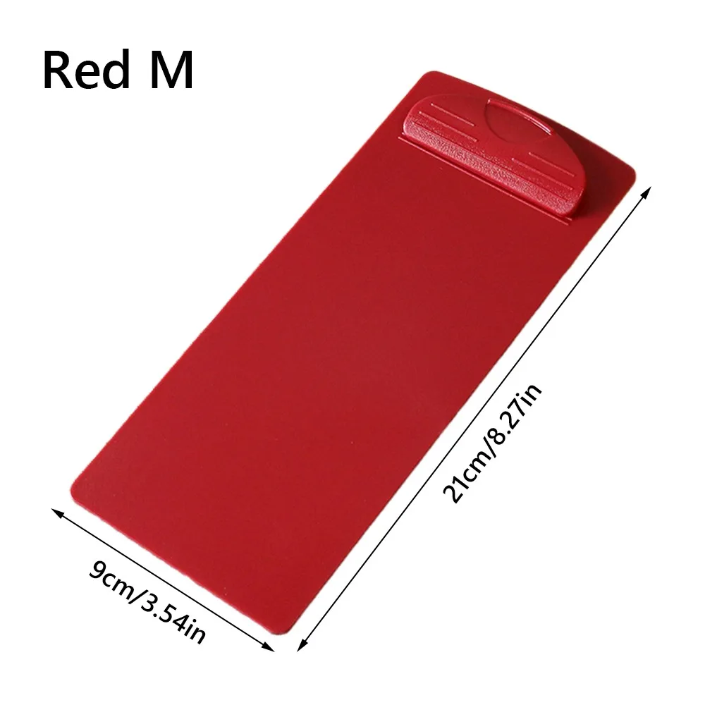 

Portable Plastic Menu Clip Multi-size Multi-functional Writing Support Pad Multicolor Bill Folder