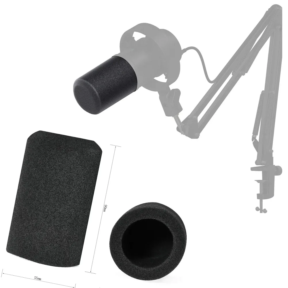 

Microphone Windshield Sponge Cover for FIFINE Amplitank K688 Dust Cover Black Gray