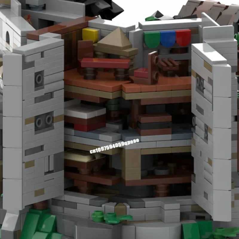 Nieuwe 4242 stks Moc Europese Middeleeuwse Street View Mini Blaustein Kasteel Model Diy Creatieve Ideeën Kid Speelgoed Verjaardagscadeau Aangepaste Puzzel