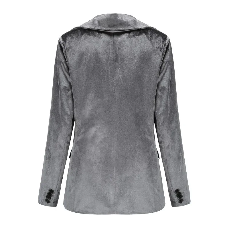 Women Solid Color Simple Blazer Suit Single Button Office Commute Blazer Suit Spring Autumn New Fashion Casual Jackets All Match