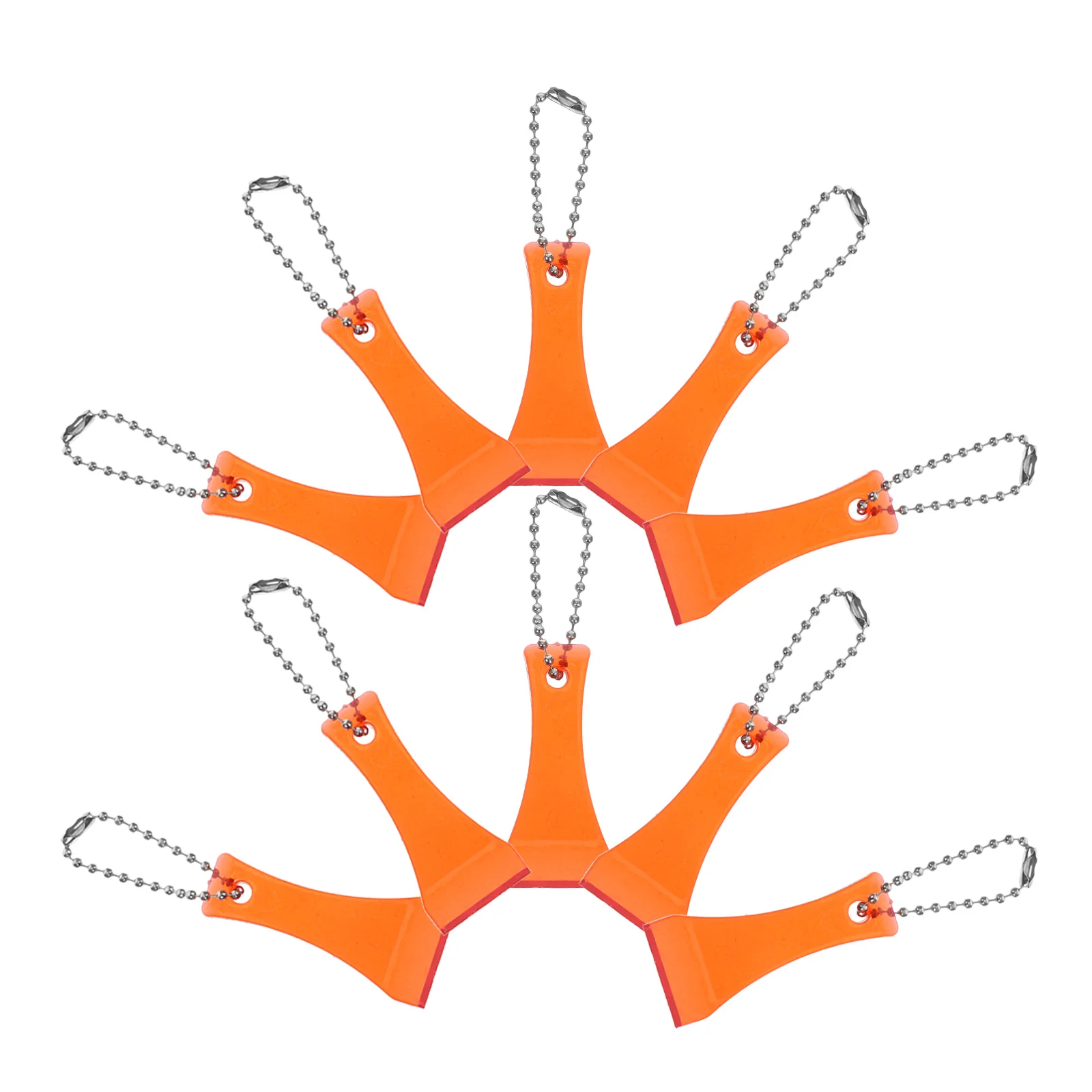 

20 Pcs Lottery Scratcher Keychain Tool Plastic Ticket Scratch Off Label Remover Resin Sturdy Portable for Prize