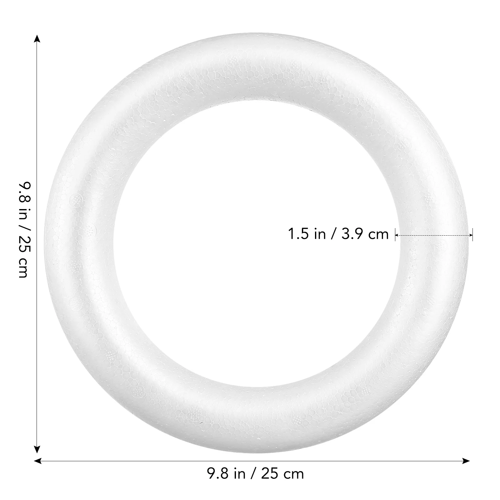 

3pcs Foam Circle Diy Wreath Craft Ring For Christmas Valentine Wedding Decorations Handmade Garland Art Supplies Party
