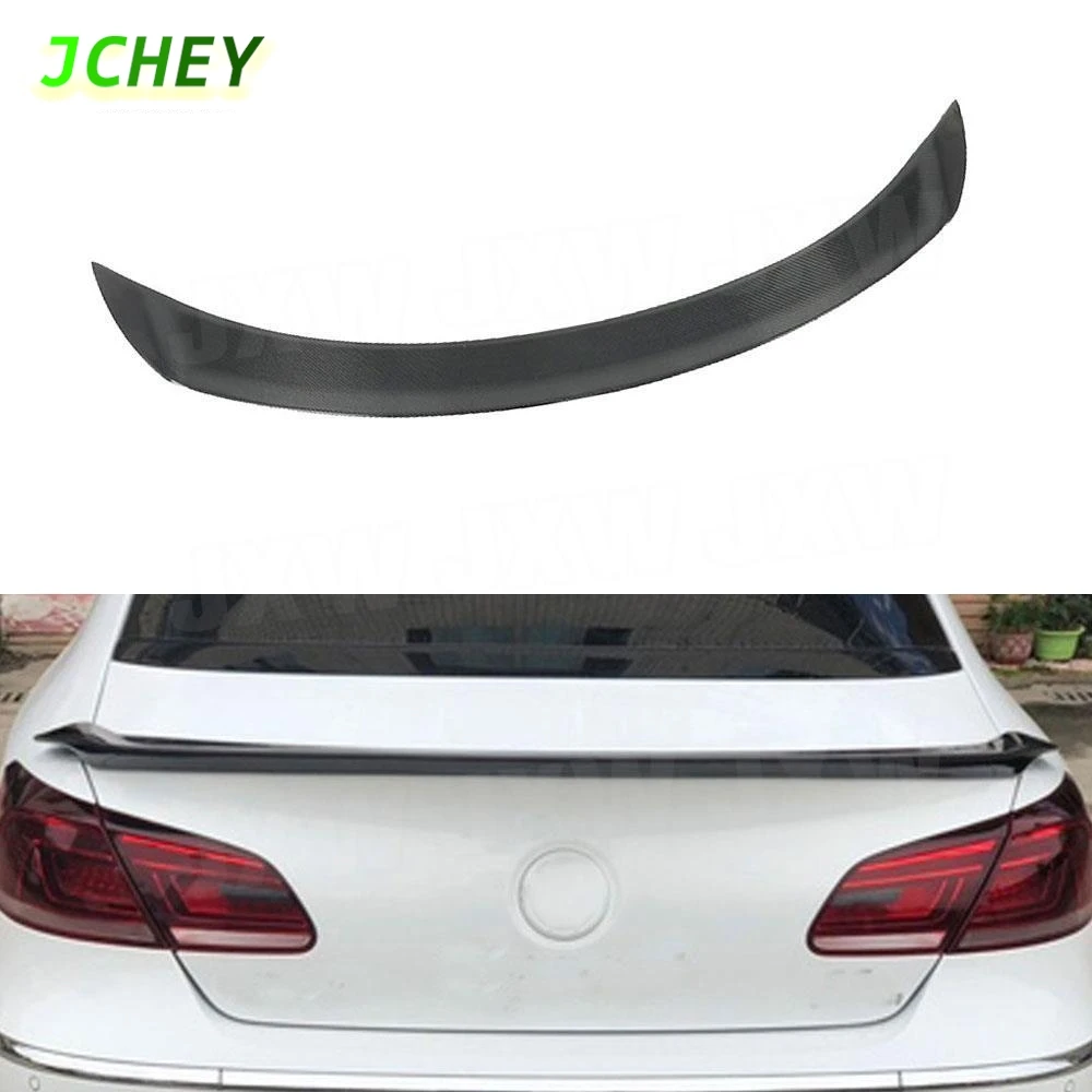 

JCHEY Carbon Fiber Rear Spoiler for Volkswagen VW Passat CC Sandard 2009-2017 Trunk Boot Trim Sticker External