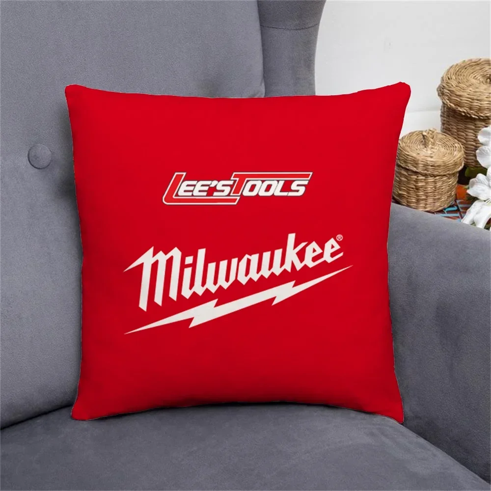 Milwaukees Short Plush Cushion Cover 50x50 Pillow Hugs Covers for Bed Pillows Lounge Chairs Duplex Printing Pillowcase 45*45