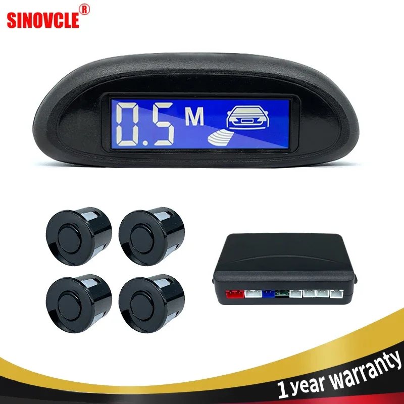 Parking Sensor  Car With Auto Parktronic Reverse  Monitor 4 Sensors Radar Detector System Backlight Display