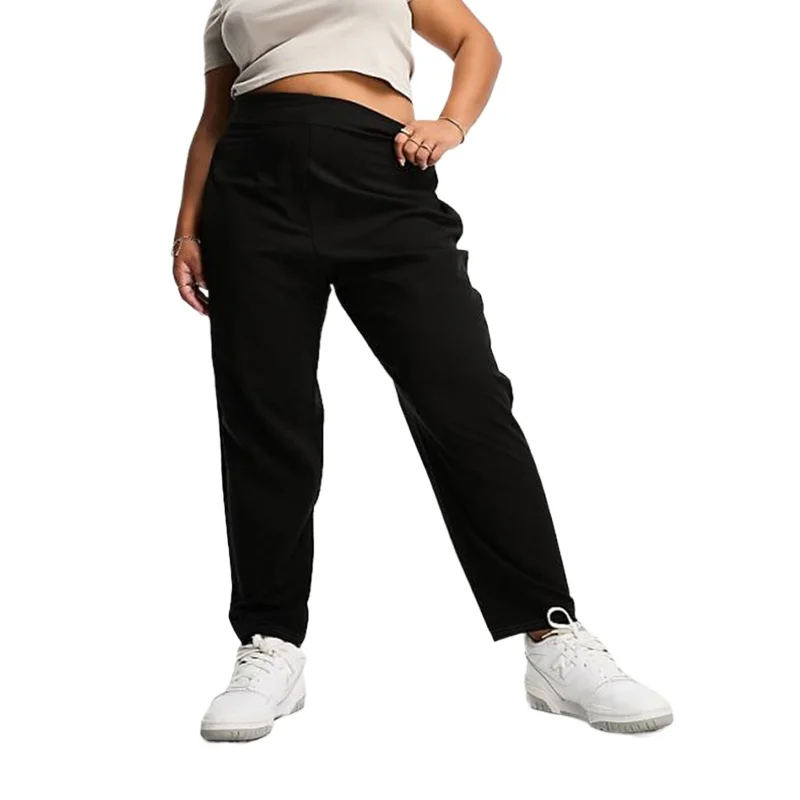 2025 Pantalones de tubo de moda informal para mujer, pantalones de oficina negros adelgazantes transpirables con cintura Regular