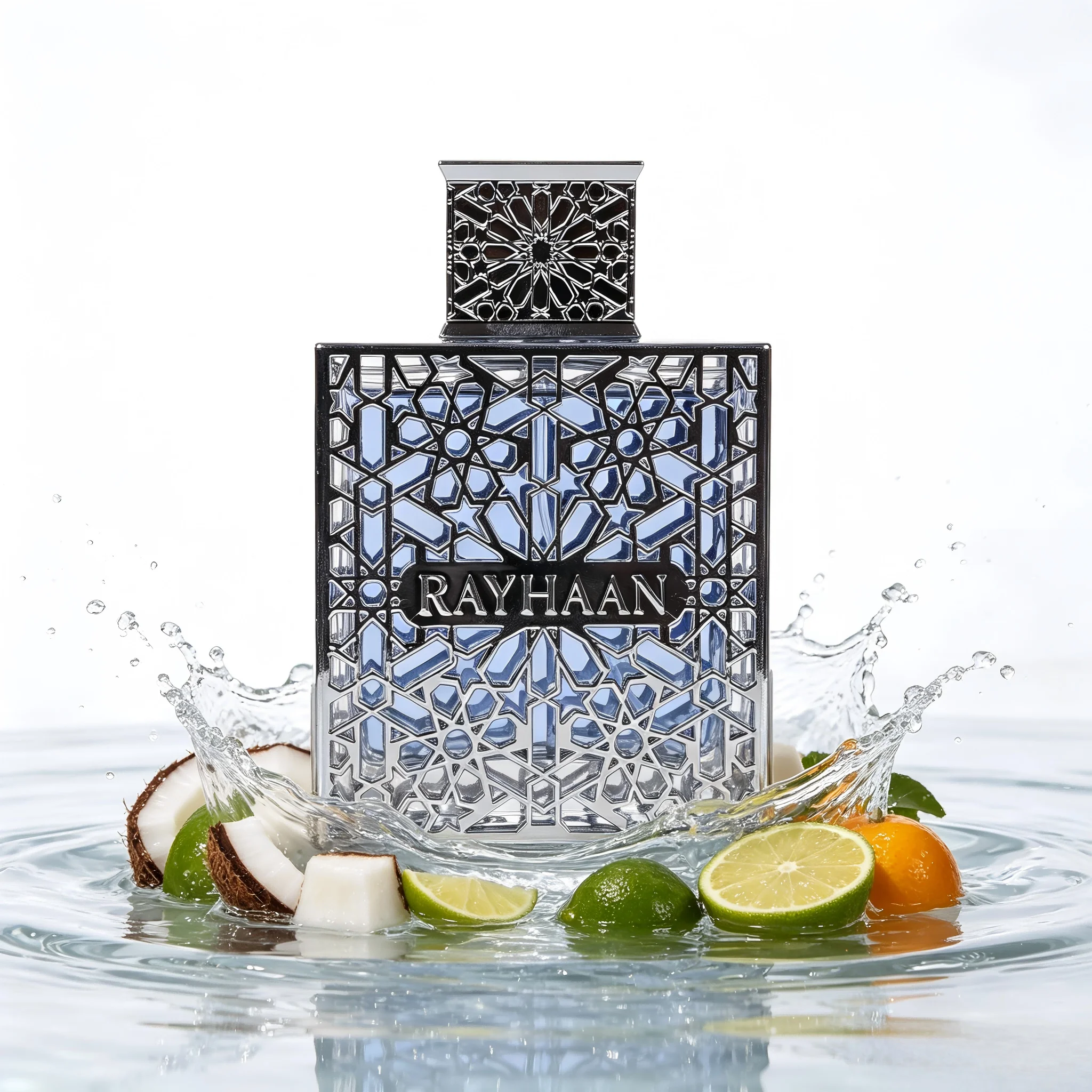 Rayhaan Aquatica Fresh, Marine, Citrus, Clean Eau de Parfum-Long-Lasting Fragrance for Men, 3.4 Ounce / 100 ml