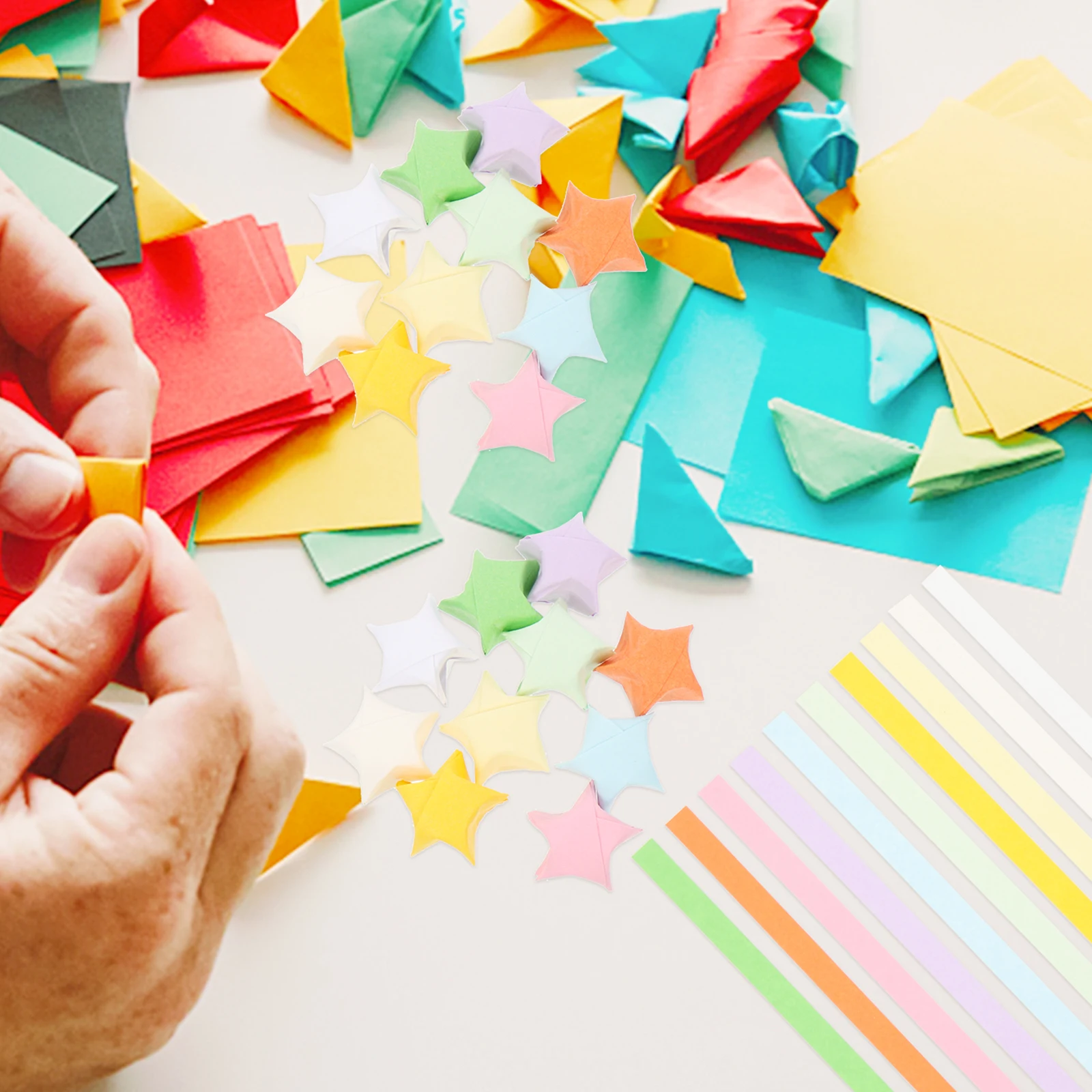 

Stars Paper For Crafts Decorative Folding Paper Diy Origami Party Pendant Strip Festival Hand Art Background Decor