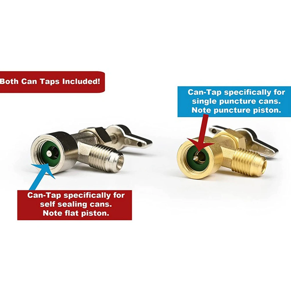 

1 Set R134A Self-Sealing Can Opener T-Handle Valve Core Removal Tool For Ac Refrigerant Tank Durable Sturdy Material Compatible