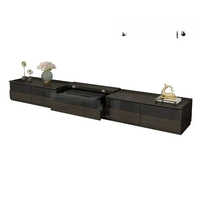

TV cabinet Modern simple intelligent electric telescopic integrated special cabinet Designer high-end
