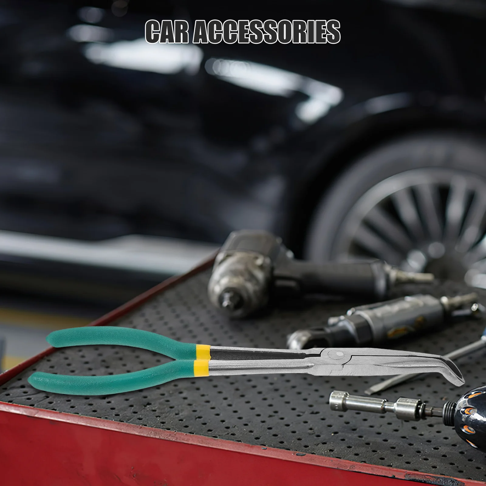 

Electrical Disconnect Pliers Car Fuel Feed Pipe Long Spark Plug Removal Tool Durable Hose Clamp Pliers Automotive