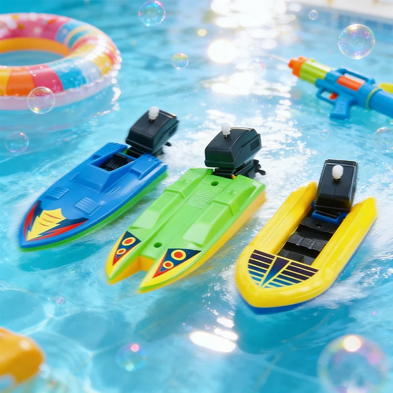 1 шт. Морская лодка-игрушка на пружине, заводная, плавающая на воде, классическая игрушка для ванной, для детей, подарок для мальчиков