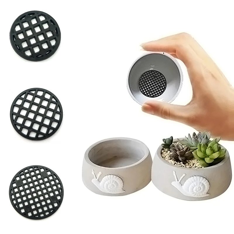 Griglia inferiore Mat Multi-funzione vaso di fiori Mesh Pad Hole Mesh Mat s Bonsai Basin Bottom guarnizione traspirante Accessori per il giardinaggio