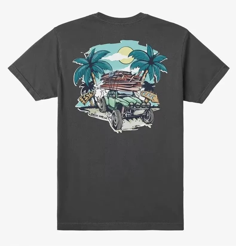 2025 جديد تي شيرت تصفح باجا بانديت الملابس صبغ قصيرة الأكمام Crewneck المحملة الراقية الفاخرة لكل من الرجال والنساء #1