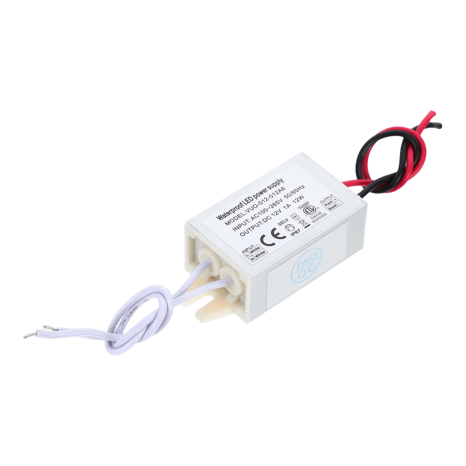 

12V 10W LED Power Driver Transformer IP67 Waterproof Constant Voltage Adapter for Strip G4 MR16 Display Lighting Supply