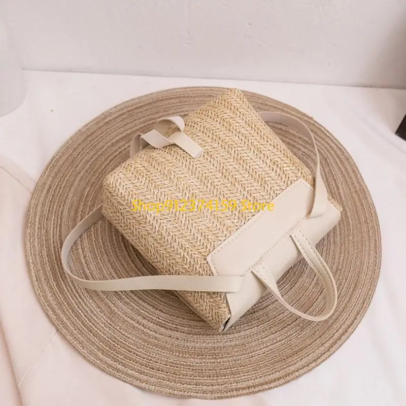 

G5AE Vintage Casual Holiday Daypack для женщин девочки маленькая рюкзак соломенная сумка для плеча