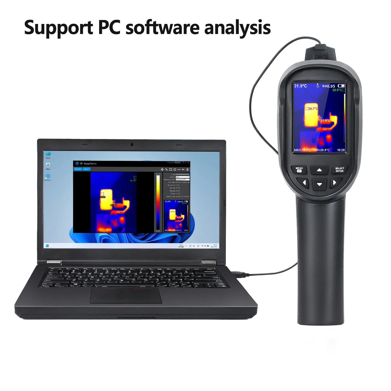 A-BF Infrared Thermal Imager RX-550 256X192 IR WiFi Industrial Floor Heating PCB Circuit Detection Thermal Imaging Camera