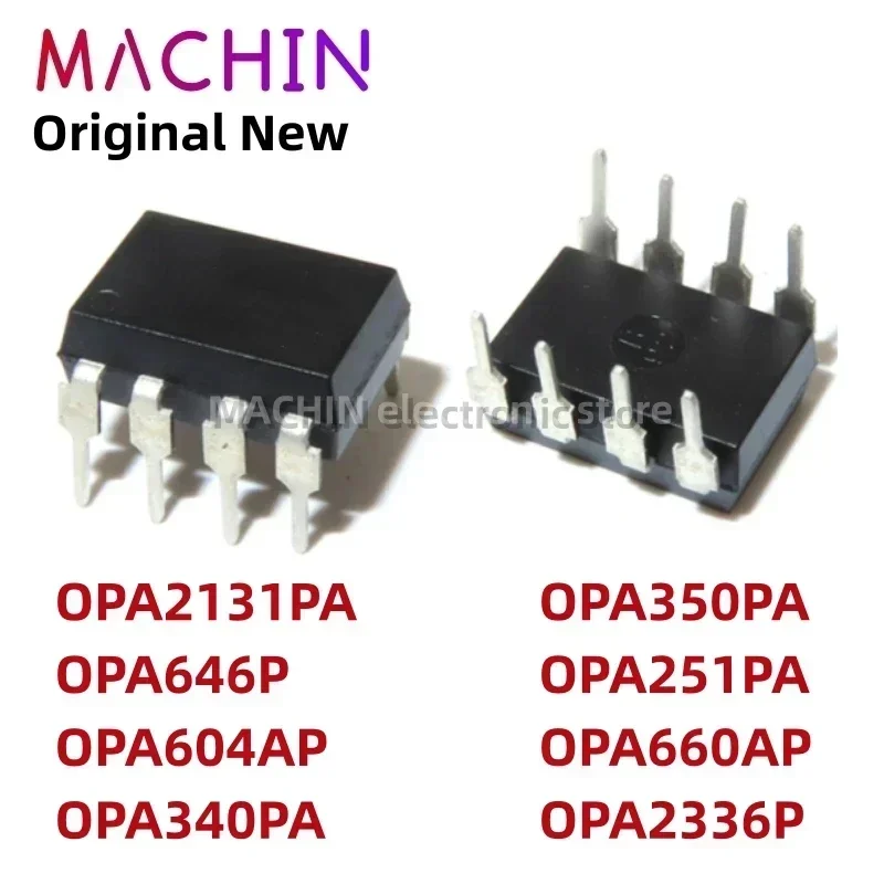 1pcs OPA2131PA OPA646P OPA604AP OPA340PA DIP8 OPA350PA OPA251PA OPA660AP OPA2336P DIP-8 Operational Amplifier