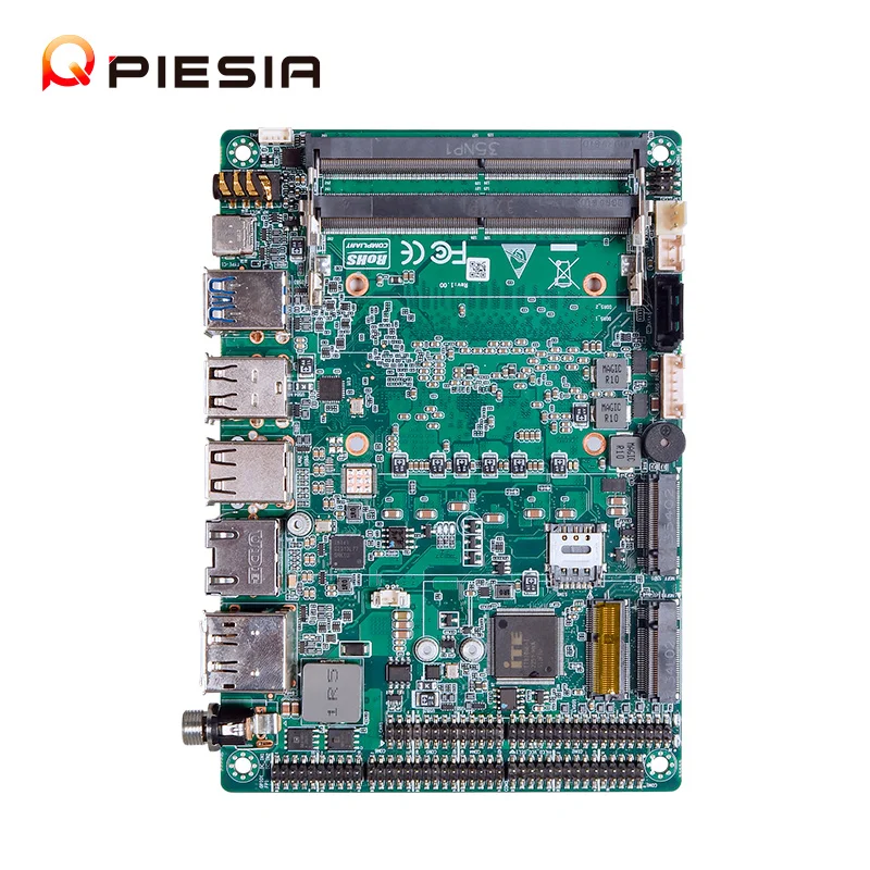 Piesia AGV AMR AI Robot X86 Embedded Motherboard Intel Core Ultra 9 185H 155H 2 Lan 6COM 2*DDR5 3.5 Inch Industrial Motherboard