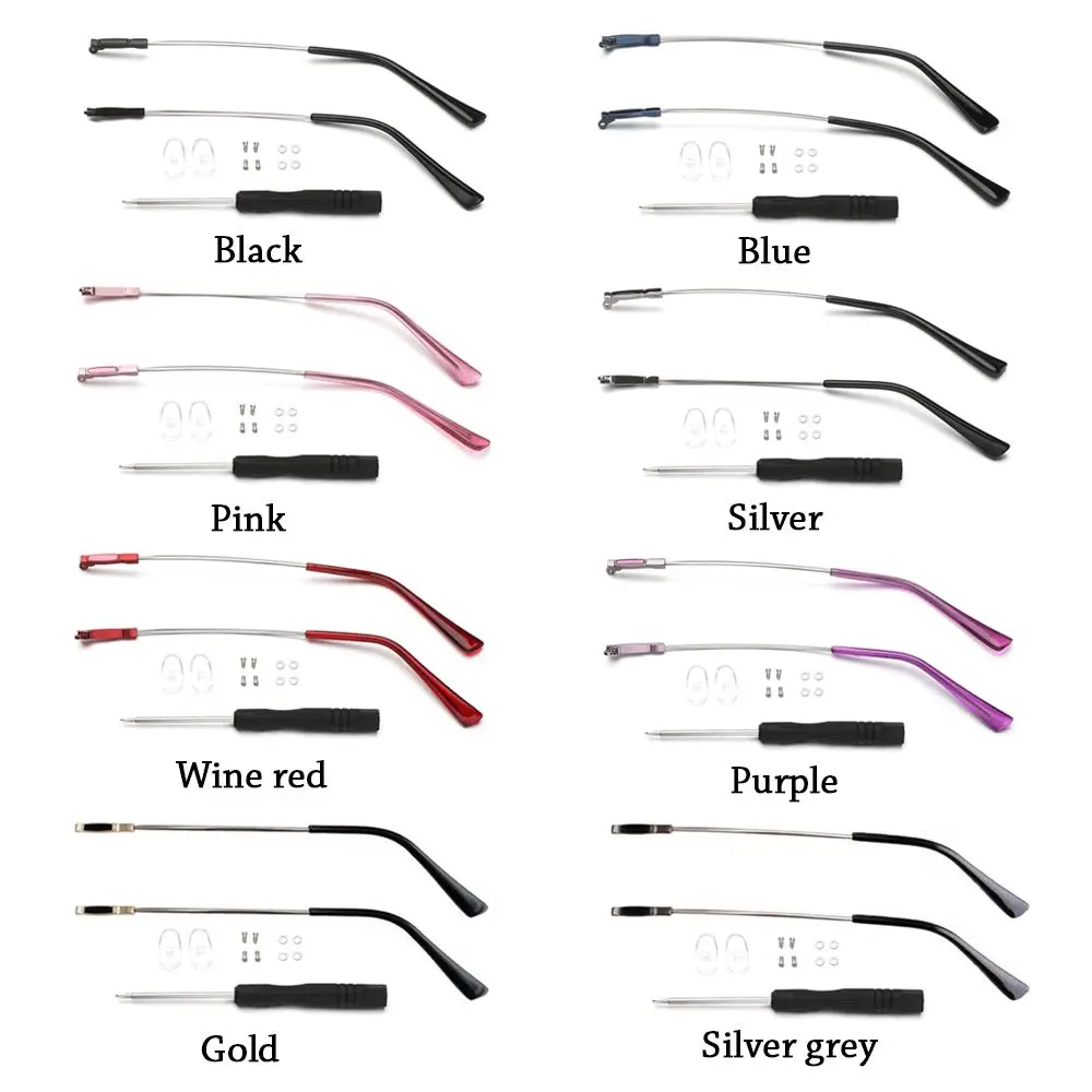 1 Pair Metal Universal Repair Tool Eyeglasses Spectacle Frame Eyewear Accessories Replacement Leg Glasses Arm