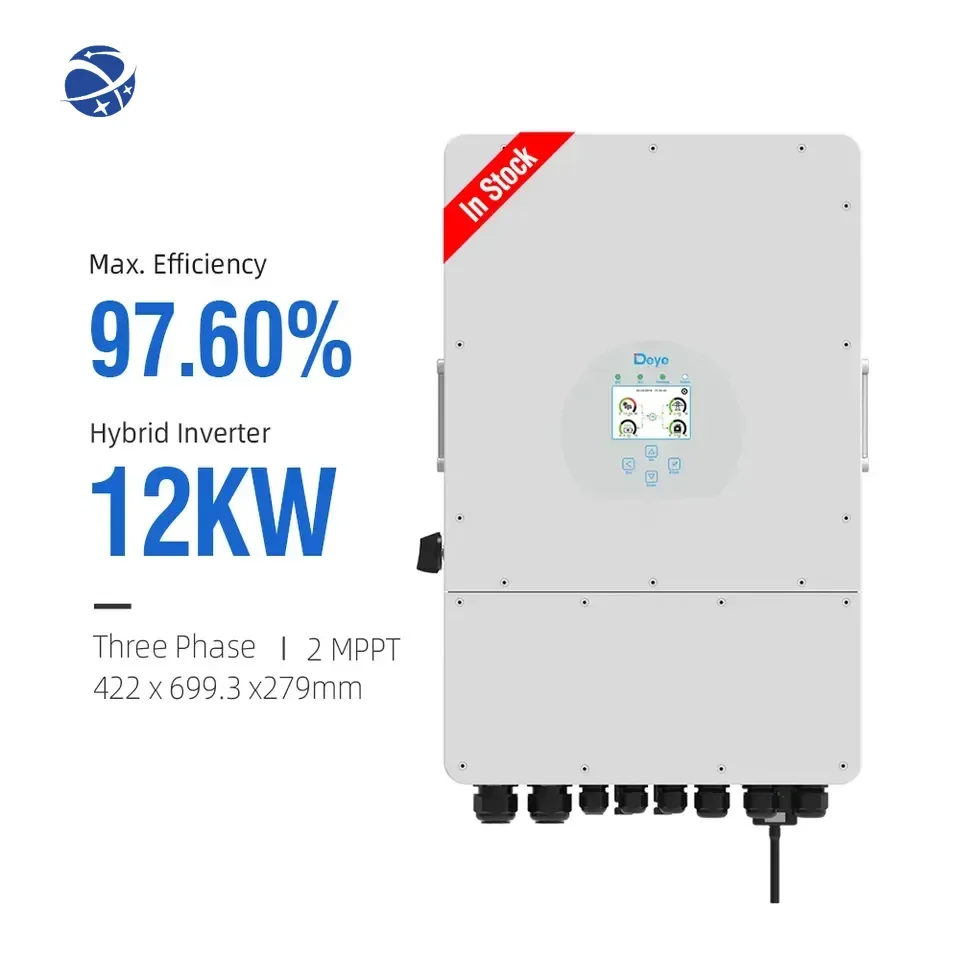 Deye SUN-12K-SG04LP3-EU Hybrid Solar Inverters 12kw 10kw 8kw 6kw 3 phase MPPT Solar Inverters