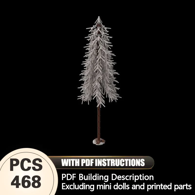 

Creators Animal Series Model MOC Building Bricks Extra Large Winter Fir Tree Modular Technology Gifts Holiday Assemble Toys Suit