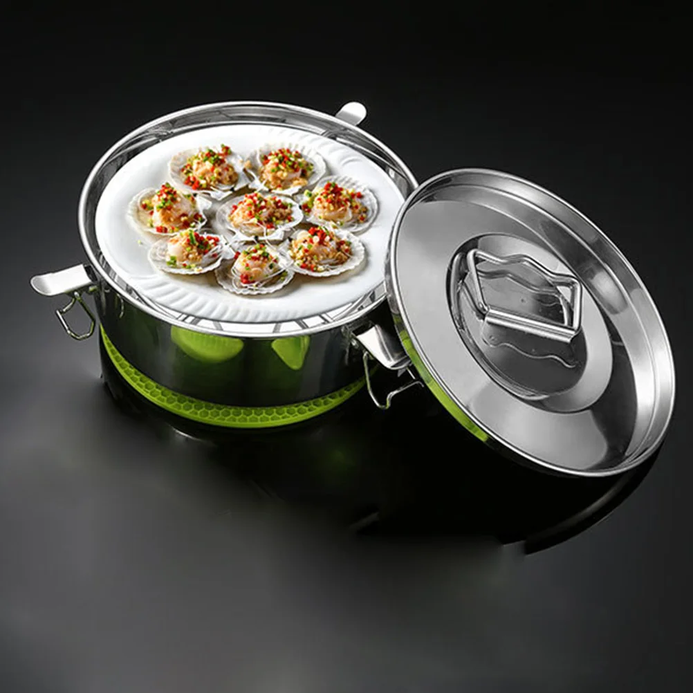 

Stainless Steel Steamer Multi functional Kitchen Gadget for Food Cooking Premium Basket Thickened Practical