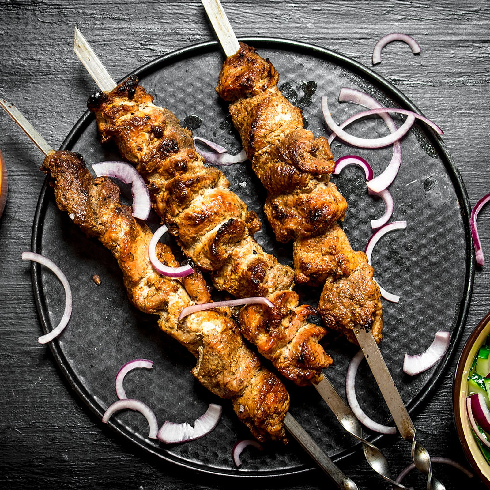 

Stainless Steel Skewer Skewers for Grilling Reusable Eco Friendly Non Rusting Kebab Skewers For Grill Set Silver