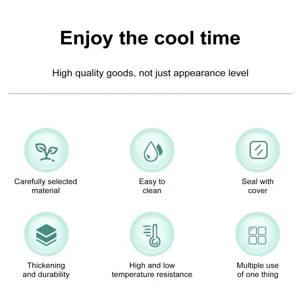 

Transparent Ice Cube Bucket for Cocktail Portable Ice Bucket with Lid Tongs Handle Capacity Sealed Container for Parties Camping