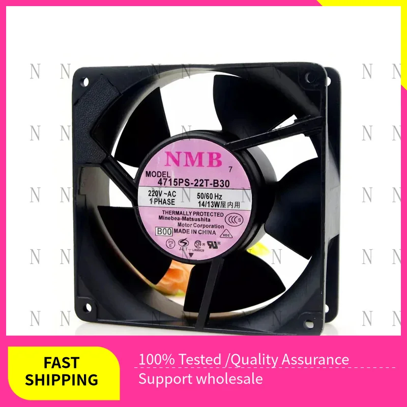 YJJ  FOR NMB 4715PS-22T-B30 220VAC 14/13W 120*120*38mm Cabinet cooling Fan Fully Teste