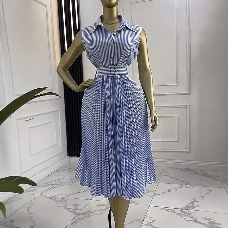 Women Long Dress Dresses A Line Vestidos Y2k Streetwear Sleeveless Tight Waist Elegant Splice Party Night Work 2026 Summer