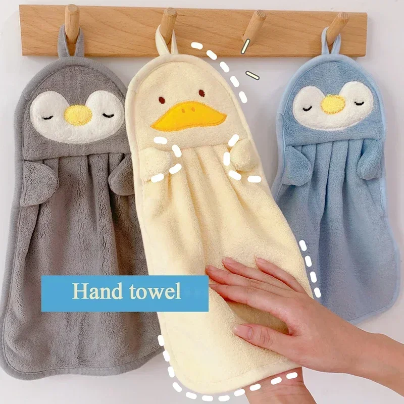 Hand Towels Bathroom Microfiber Towel Baby Wipes Extra Thick Coral Velvet Handkerchief Children's Cartoon Animal Absorbent Towel